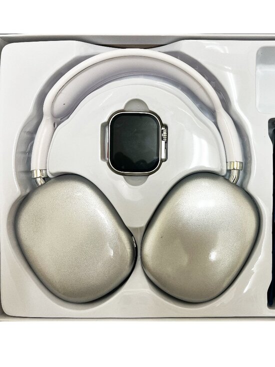 P9 Ultra 2 Smart Watch W/7 Bands With Headphone(Silver)( Not Apple)